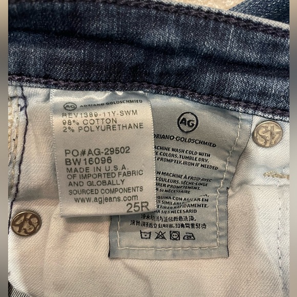 AG Adriano Goldschmied low rise jeans, size 25. - Picture 4 of 4
